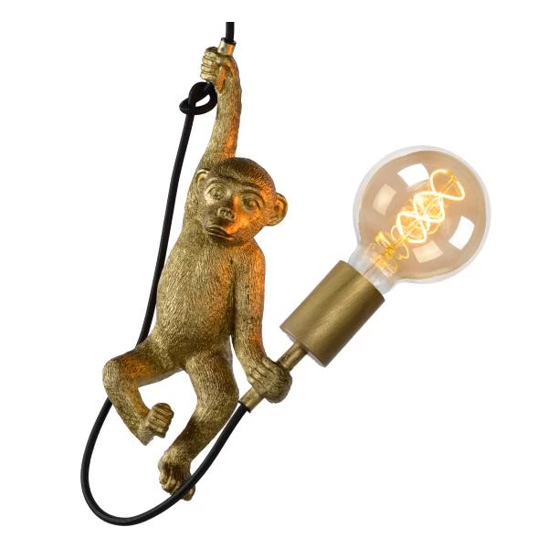 Lucide EXTRAVAGANZA CHIMP - Hanglamp - Ø 17,6 cm - 1xE27 - Zwart - detail 3